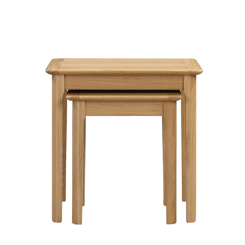 Cotswold Solid Oak Nest Of 2 Tables by Lavishway | Nest of Tables-20538