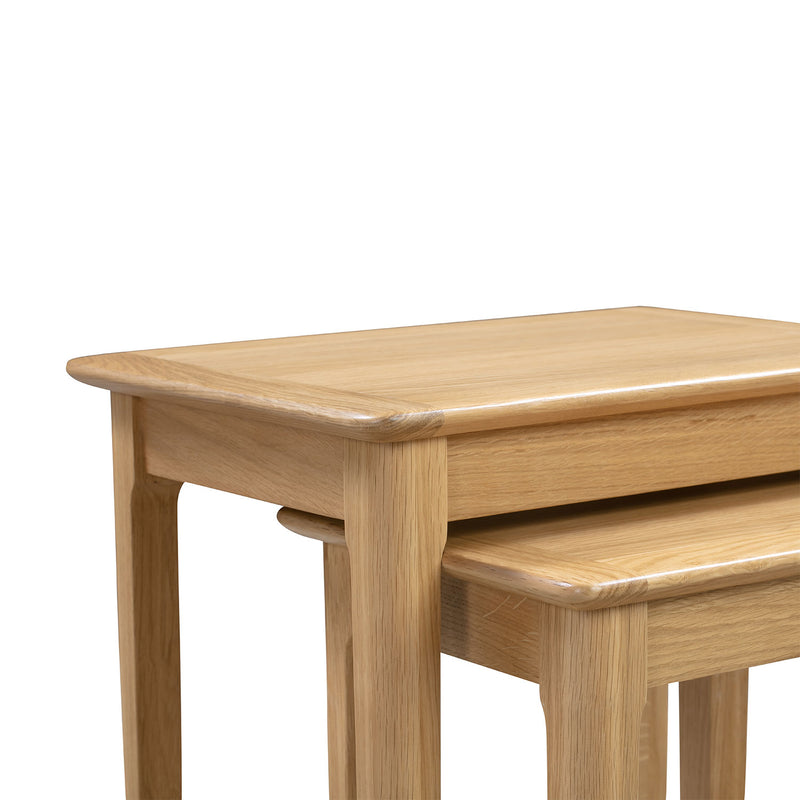 Cotswold Solid Oak Nest Of 2 Tables by Lavishway | Nest of Tables-20539