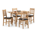 Coxmoor Oak Dining Chair With Leather Seat by Lavishway | Dining Chairs-20515