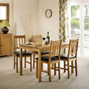 Coxmoor Oak Dining Chair With Leather Seat by Lavishway | Dining Chairs-20512