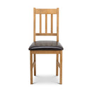 Coxmoor Oak Dining Chair With Leather Seat by Lavishway | Dining Chairs-20514