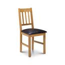 Coxmoor Oak Dining Chair With Leather Seat by Lavishway | Dining Chairs-20513