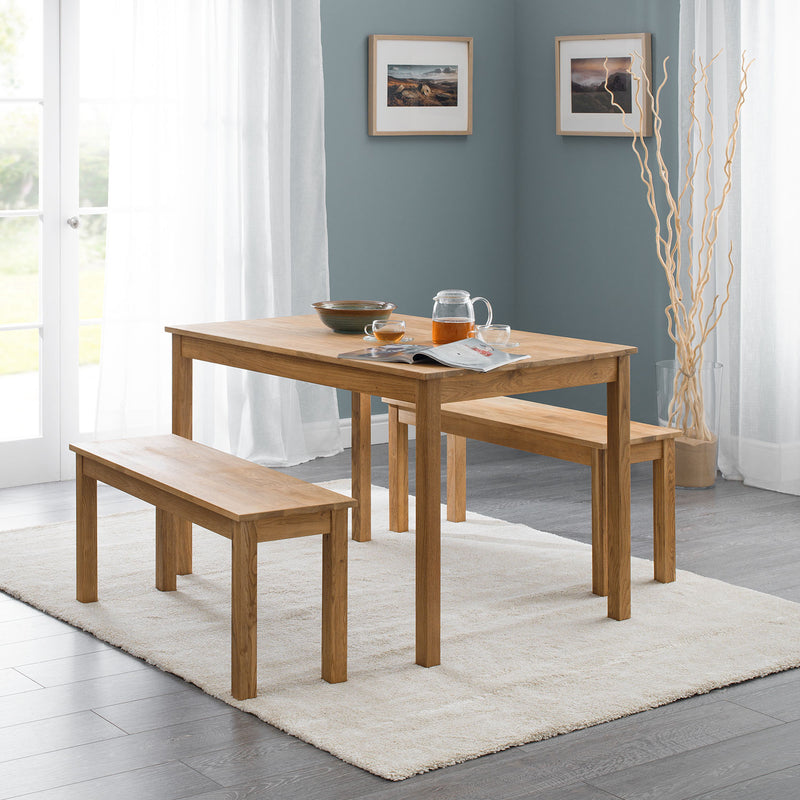 Coxmoor Oak Rectangular Top Dining Table by Lavishway | Dining Tables-20491