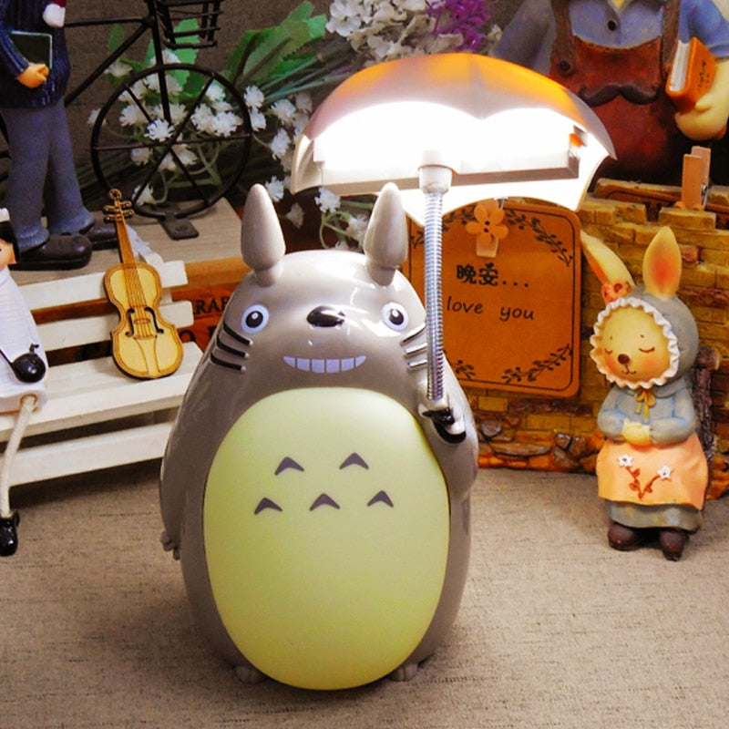 Umbrella Totoro LED Night Light by Lavishway | Table Lamps-38321