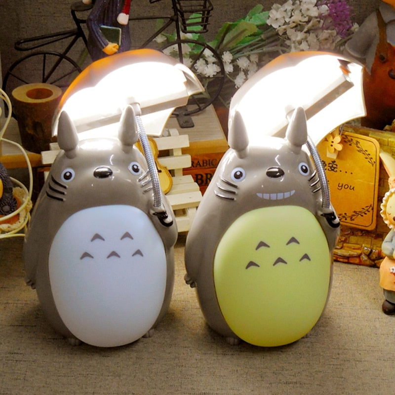Umbrella Totoro LED Night Light by Lavishway | Table Lamps-38317
