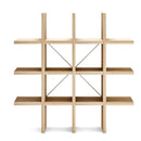 Croce Oak Finish Shelving Unit by Lavishway | Book Shelves and Cabinets-23227