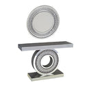 Crystal Decorative Round Modern Wall Mirror by Lavishway | Wall Mirrors-23342