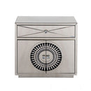 Crystal Mirrored 2 Doors & 1 Drawer Chest by Lavishway | Chest Of Drawers-25795