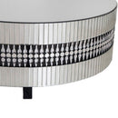 Crystal Mirrored Circular Coffee Table by Lavishway | Coffee Tables-25777