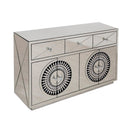 Crystal Mirrored 4 Door & 3 Drawers Sideboard by Lavishway | Sideboards-25781