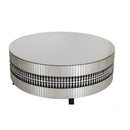 Crystal Mirrored Circular Coffee Table by Lavishway | Coffee Tables-25775