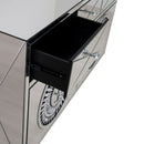 Crystal Mirrored 4 Door & 3 Drawers Sideboard by Lavishway | Sideboards-25783