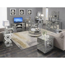 Crystal Mirrored Circular Coffee Table by Lavishway | Coffee Tables-25778