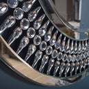 Crystal Mirrored Console Table & Round Mirror by Lavishway | Wall Mirrors-25756