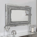 Crystal Mirrored Rectangular Wall Mirror by Lavishway | Wall Mirrors-25772