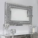 Crystal Mirrored Sideboard With Wall Mirror by Lavishway | Wall Mirrors-25766