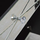 Crystal Mirrored Sideboard & Square Mirror by Lavishway | Wall Mirrors-25751