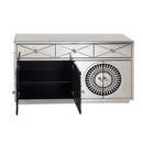 Crystal Mirrored Sideboard & Square Mirror by Lavishway | Wall Mirrors-25749