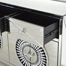Crystal Mirrored Sideboard & Square Mirror by Lavishway | Wall Mirrors-25748
