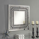 Crystal Mirrored Sideboard & Square Mirror by Lavishway | Wall Mirrors-25746