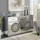 Crystal Mirrored Sideboard & Square Mirror by Lavishway | Wall Mirrors-25745