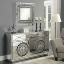 Crystal Mirrored Sideboard & Square Mirror by Lavishway | Wall Mirrors-25744