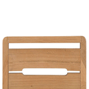 Curve Fabric Seat Solid Oak Dining Chair by Lavishway | Dining Chairs-20497