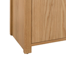 Curve Solid Oak 3 Doors & 3 Drawers Sideboard by Lavishway | Sideboards-20481