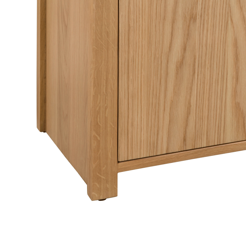 Curve Solid Oak 3 Doors & 3 Drawers Sideboard by Lavishway | Sideboards-20481