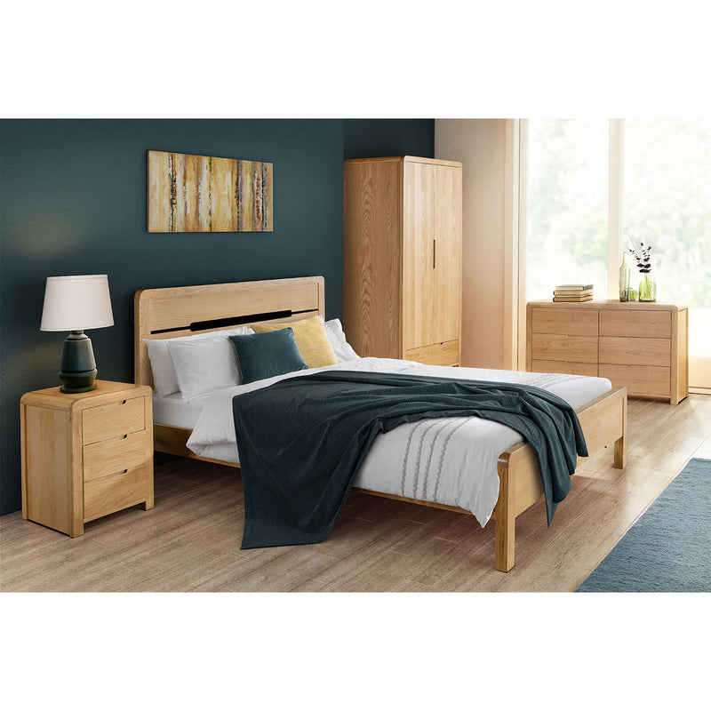 Curve Solid Oak Dressing Table & Stool by Lavishway | Dressing Table & Stools-20464