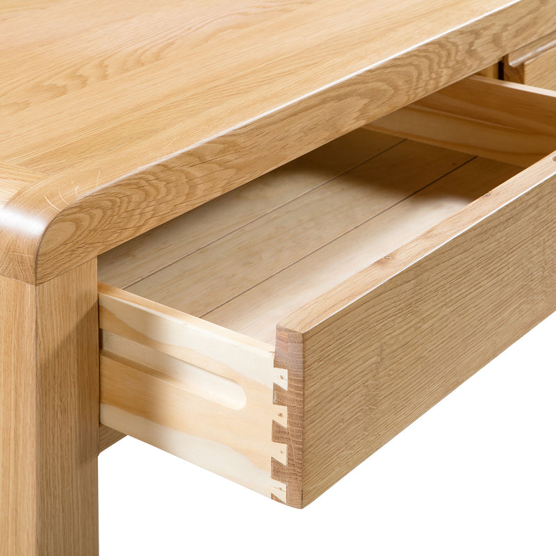 Curve Solid Oak Dressing Table & Stool by Lavishway | Dressing Table & Stools-20458