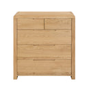 Curve Solid Oak 3 Over 2 Chest Of Drawers by Lavishway | Chest Of Drawers-20431