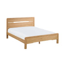 Curve Waxed Oak Finish Solid Oak Bed by Lavishway | Wooden Beds-20326