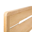 Curve Waxed Oak Finish Solid Oak Bed by Lavishway | Wooden Beds-20331