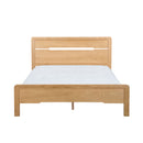 Curve Waxed Oak Finish Solid Oak Bed by Lavishway | Wooden Beds-20327