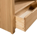Curve Solid Oak 2 Drawers TV Unit by Lavishway | TV Units Cabinets-20470
