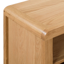 Curve Solid Oak 2 Drawers TV Unit by Lavishway | TV Units Cabinets-20469