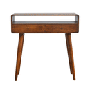 Martino Curved 2 Drawers Console Table by Lavishway | Hallway Console Table-21266