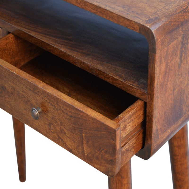 Martino Curved 2 Drawers Console Table by Lavishway | Hallway Console Table-21270