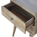 Martino Solid Wood 2 Drawers Bedside Table by Lavishway | Bedside Tables-21214