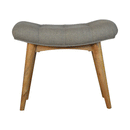 Martino Upholstered Tweed Curved Bench by Lavishway | Benches & Storage Benches-21203