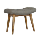 Martino Upholstered Tweed Curved Bench by Lavishway | Benches & Storage Benches-21201