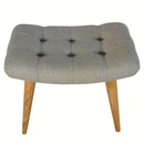 Martino Upholstered Tweed Curved Bench by Lavishway | Benches & Storage Benches-21202