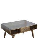 Martino 2 Drawers Curved Coffee Table by Lavishway | Coffee Tables-21178