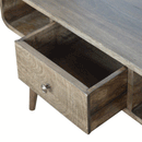 Martino 2 Drawers Curved Coffee Table by Lavishway | Coffee Tables-21181