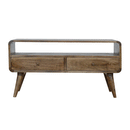 Martino Curved Grey Media Unit by Lavishway | TV Units Cabinets-21191