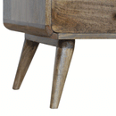 Martino Curved Grey Media Unit by Lavishway | TV Units Cabinets-21193