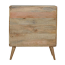 Martino Oak Finish Mango Wood 3 Drawers Chest by Lavishway | Chest Of Drawers-21135