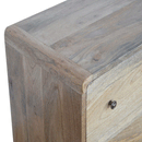 Martino Oak Finish Mango Wood 3 Drawers Chest by Lavishway | Chest Of Drawers-21140