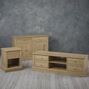 Devon Oak 3 Door 2 Drawer Sideboard by Lavishway | Sideboards-35139